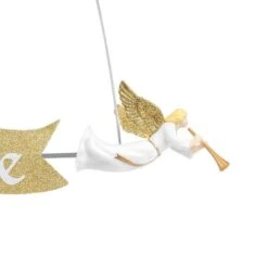 Angel With Banner Animated Tree Topper 15 Angel With Banner Animated Tree Topper -Holiday Glow D657885S 6