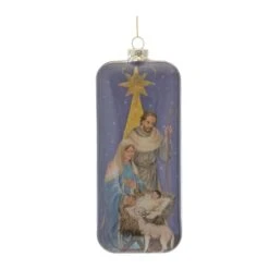 Melrose 6ct. 8" Nativity Glass Ornament 7 Melrose 6ct. 8" Nativity Glass Ornament -Holiday Glow D660742S 2