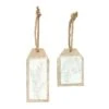 Melrose 6ct. 7" Pine Branch Tag Ornaments 1 Melrose 6ct. 7" Pine Branch Tag Ornaments -Holiday Glow D660806S 1