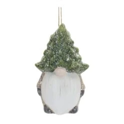 Melrose 6ct. 3.25" Gnome With Tree Hat Ornaments -Holiday Glow D660815S 2