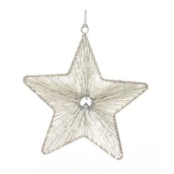 Melrose Iron & Glass Star Ornament Set 9 Melrose Iron & Glass Star Ornament Set -Holiday Glow D660824S 2