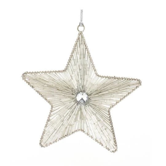 Melrose Iron & Glass Star Ornament Set 5 Melrose Iron & Glass Star Ornament Set - Image 3