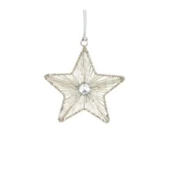 Melrose Iron & Glass Star Ornament Set 10 Melrose Iron & Glass Star Ornament Set -Holiday Glow D660824S 3