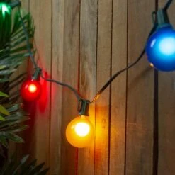 Northlight 15ct. Multi-Color Satin G50 Globe Christmas Light Set With Green Wire -Holiday Glow D676188S 2