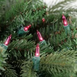 Northlight 100ct. Mini Christmas String Lights With Green Wire Pink 19 Northlight 100ct. Mini Christmas String Lights With Green Wire Pink -Holiday Glow D676205S 4