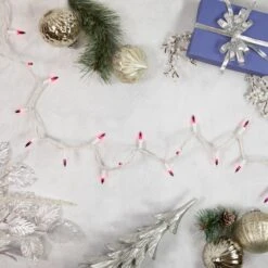 Northlight 50ct. Mini Christmas String Lights With White Wire Purple -Holiday Glow D676209S 12