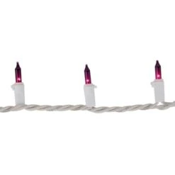 Northlight 50ct. Mini Christmas String Lights With White Wire Purple -Holiday Glow D676209S 14