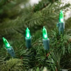 Northlight 50ct. LED Mini Christmas String Lights With Green Wire 25 Northlight 50ct. LED Mini Christmas String Lights With Green Wire -Holiday Glow D676217S 12