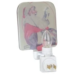 Northlight 6" Norman Rockwell 'A Drum For Tommy' Glass Christmas Night Light -Holiday Glow D676228S 3