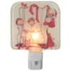 Northlight 6" Norman Rockwell 'Santa Looking At Two Sleeping Children' Glass Christmas Night Light 2 Northlight 6" Norman Rockwell 'Santa Looking At Two Sleeping Children' Glass Christmas Night Light -Holiday Glow D676231S 1