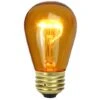 Northlight Transparent Incandescent S14 Replacement Christmas Bulbs, 25ct. Amber 1 Northlight Transparent Incandescent S14 Replacement Christmas Bulbs, 25ct. Amber -Holiday Glow D676232S 1