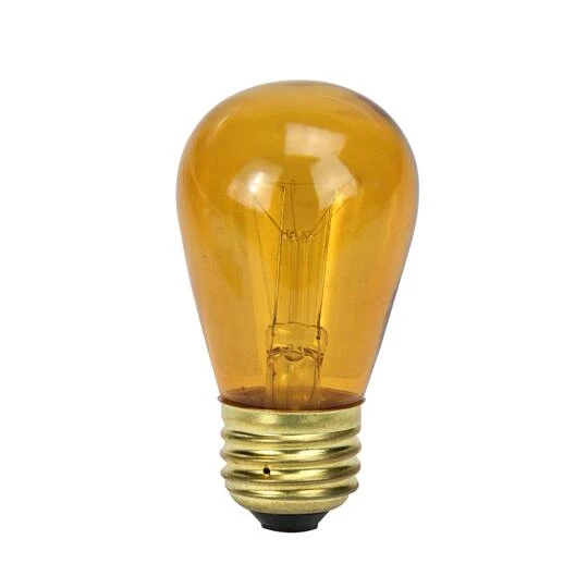 Northlight Transparent Incandescent S14 Replacement Christmas Bulbs, 25ct. Amber 11 Northlight Transparent Incandescent S14 Replacement Christmas Bulbs, 25ct. Amber - Image 9