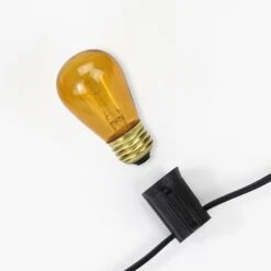 Northlight Transparent Incandescent S14 Replacement Christmas Bulbs, 25ct. Amber 23 Northlight Transparent Incandescent S14 Replacement Christmas Bulbs, 25ct. Amber -Holiday Glow D676232S 16