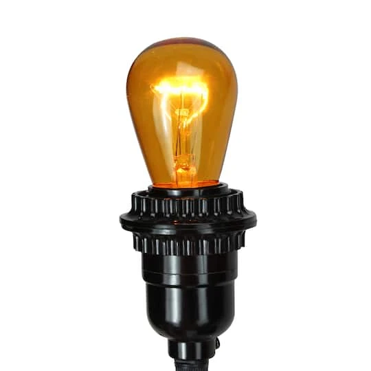Northlight Transparent Incandescent S14 Replacement Christmas Bulbs, 25ct. Amber 7 Northlight Transparent Incandescent S14 Replacement Christmas Bulbs, 25ct. Amber - Image 5