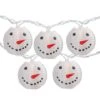 Northlight 10ct. White Snowman Paper Lantern Christmas Light Set 2 Northlight 10ct. White Snowman Paper Lantern Christmas Light Set -Holiday Glow D676233S 1