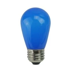Northlight Opaque LED S14 Replacement Bulbs, 25ct. Blue -Holiday Glow D676235S 1 1