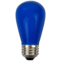 Northlight Opaque LED S14 Replacement Bulbs, 25ct. Blue -Holiday Glow D676235S 13