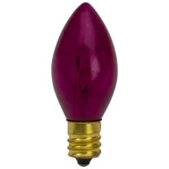 Northlight 4ct. Transparent Pink Twinkle C7 Replacement Christmas Bulbs 8 Northlight 4ct. Transparent Pink Twinkle C7 Replacement Christmas Bulbs -Holiday Glow D676240S 2