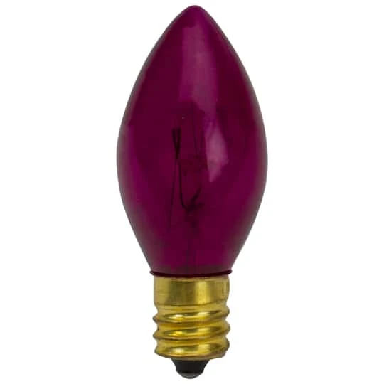 Northlight 4ct. Transparent Pink Twinkle C7 Replacement Christmas Bulbs 5 Northlight 4ct. Transparent Pink Twinkle C7 Replacement Christmas Bulbs - Image 3