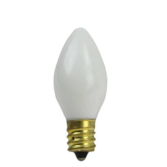 Northlight Opaque White Incandescent C7 Replacement Christmas Bulbs, 25ct. 3 Northlight Opaque White Incandescent C7 Replacement Christmas Bulbs, 25ct.
