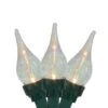 Northlight 50ct. White Twinkle Flame Tip C5 Mini Christmas Light Set -Holiday Glow D676246S 1