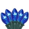Northlight 25ct. C7 Christmas String Lights With Green Wire Blue 2 Northlight 25ct. C7 Christmas String Lights With Green Wire Blue -Holiday Glow D676249S 1