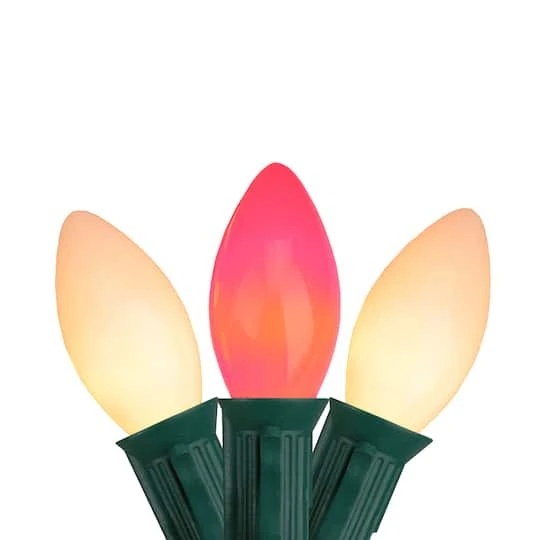 Northlight 25ct. Opaque Red & White LED C9 Christmas String Lights 3 Northlight 25ct. Opaque Red & White LED C9 Christmas String Lights