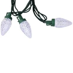 Northlight 100ct. Faceted LED C9 Christmas String Lights Pure White -Holiday Glow D676257S 15
