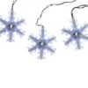 Northlight 3ct. Cascading White And Blue LED Snowfall Snowflake Christmas Light Set 2 Northlight 3ct. Cascading White And Blue LED Snowfall Snowflake Christmas Light Set -Holiday Glow D676264S 1