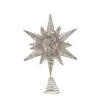 Hello Honey® 15.5" Multidimensional Metal Star Tree Topper With Gold Glitter 2 Hello Honey® 15.5" Multidimensional Metal Star Tree Topper With Gold Glitter -Holiday Glow D758737S 1