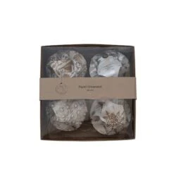 Hello Honey® Handmade Recycled Paper Glitter Ornaments Set 10 Hello Honey® Handmade Recycled Paper Glitter Ornaments Set -Holiday Glow D758839S 3