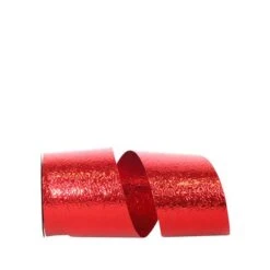 JAM Paper 2.5" X 25yd. Metallic Cracked Ice Ribbon Silver -Holiday Glow M20009316 1 1